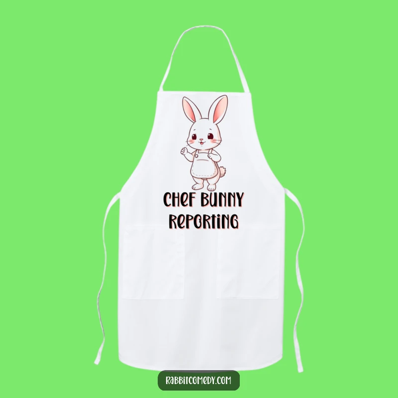 Funny Apron Rabbit Apron - Cute Helper Design for Kitchen Fun, Gift