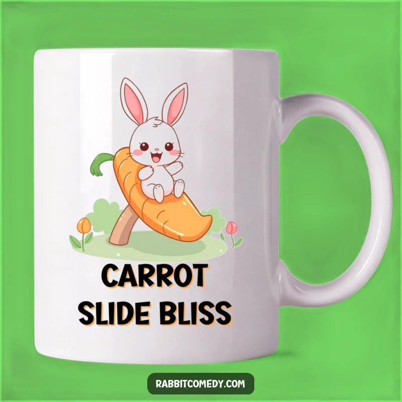 Funny Giddy Rabbit Carrot Slide Mug: Perfect Gift for a Hilarious Bunny Lover