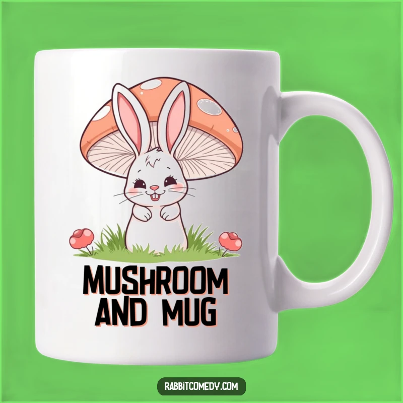 Funny Mischief Rabbit Mushroom Mug: A Giggle-Worthy Gift for Sneaky Fun