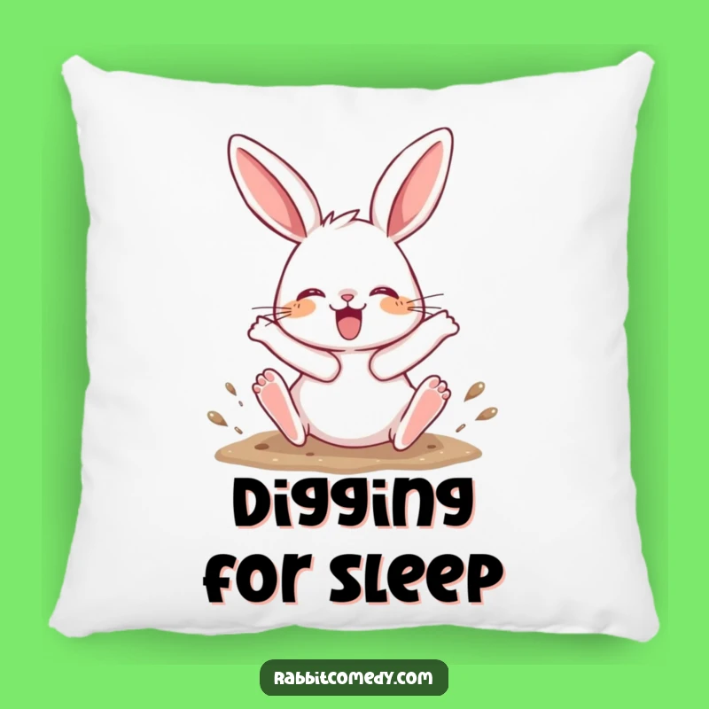 Funny Joyful Digging Rabbit Pillow: Soft Comfort with Energetic Hind Leg Humor