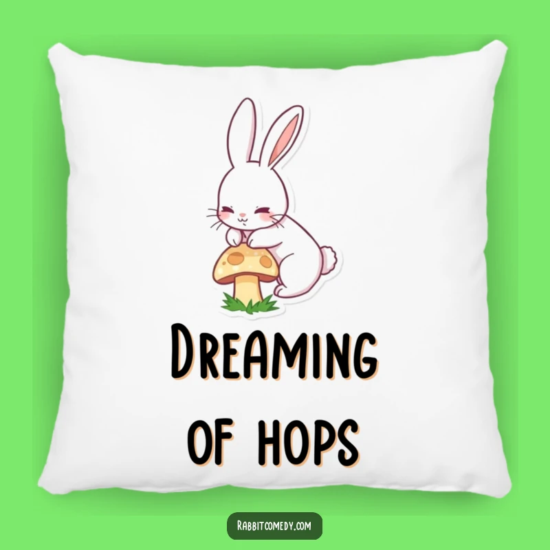 Funny Rabbit Pillow - Cozy Long-Eared Bunny Boinging Cushion, Comfy Gift