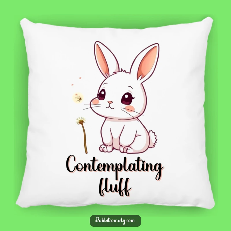 Funny Rabbit Dandelion Pillow: Cozy Comfort with a Curious Twist, Lovely Funny Gift
