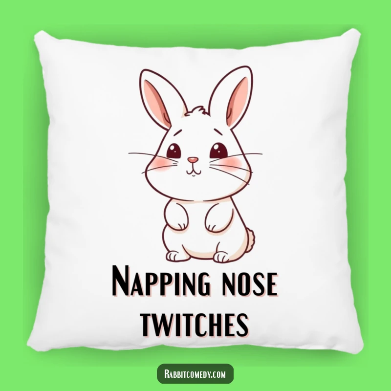 Funny Rabbit Sniffing Pillow - Cozy Curiosity, Adorable Bunny Gift