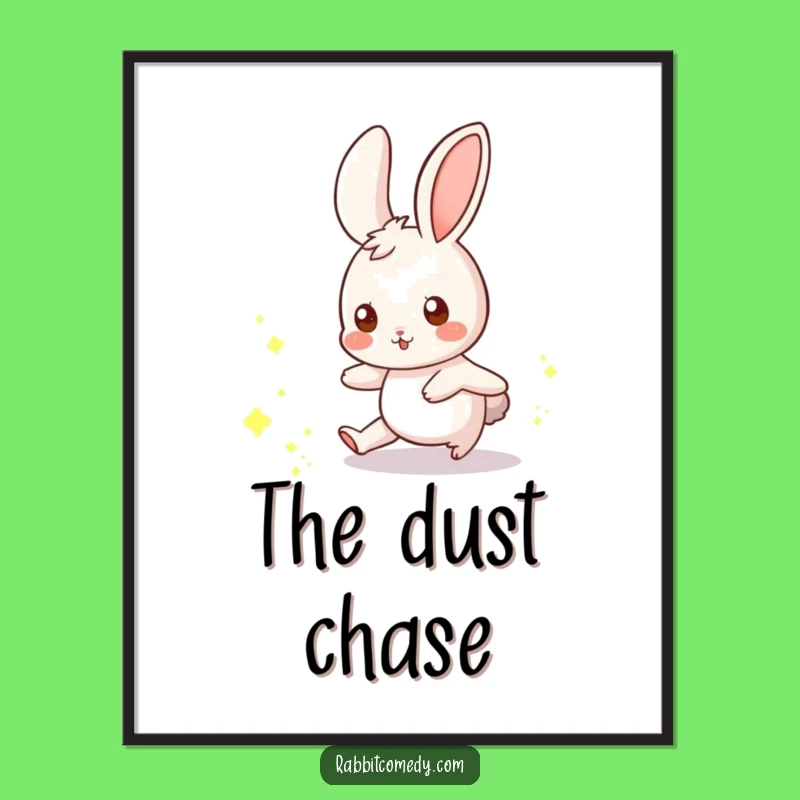 Funny Rabbit Digital Art: Magical Chase, Enchanting Instant Gift