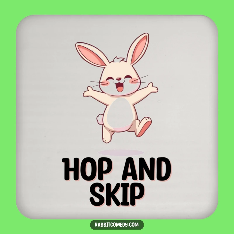 Protective Funny Rabbit Hopping Coasters - Decor with a Bounce