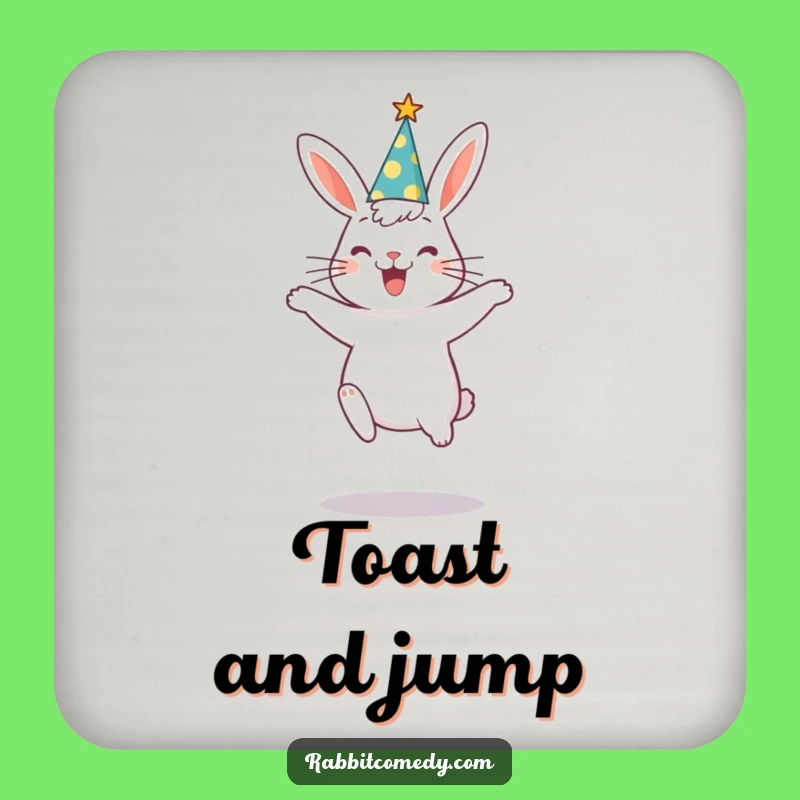 Funny Rabbit Party Coaster: Add Festive Fun to Your Drinks