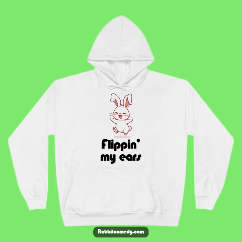 Funny Bouncing Rabbit Hoodie: Cozy Comfort Meets Comical Floppy Ear Humor