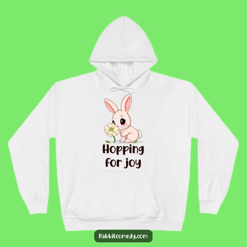 Funny Rabbit Clover Hoodie: Cozy & Cute Rabbit Gift for Laughter Lovers