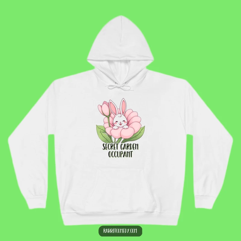 Cozy Funny Rabbit Wiggle Flower Hoodie - Warm Cartoon Pet Gift