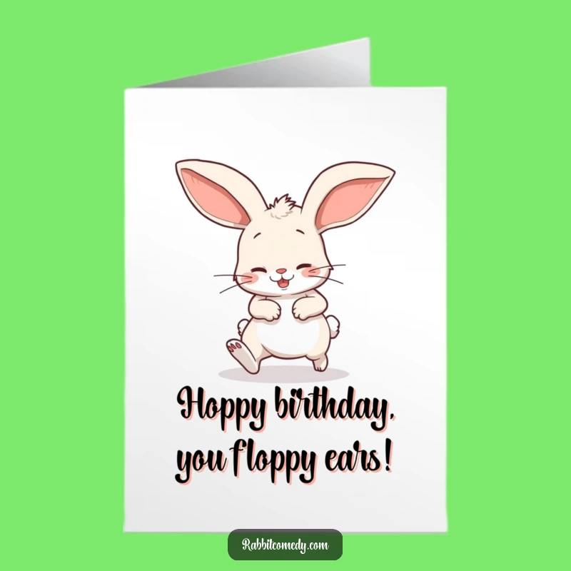 Bunny Trip Free Printable Birthday Card - Funny Downloadable Greeting