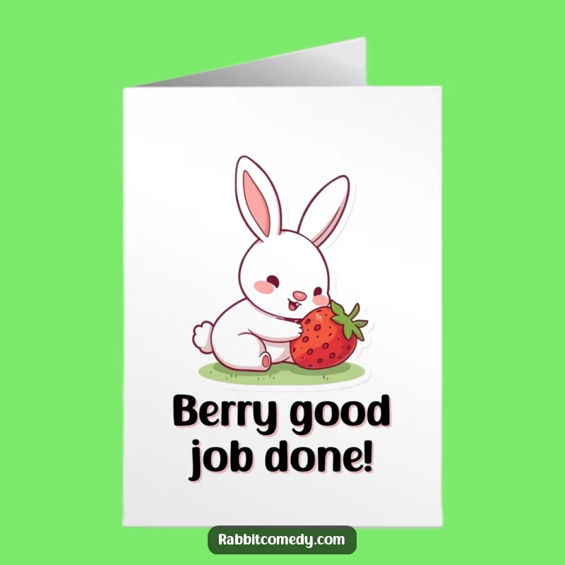 Free Printable Congrats Card: Rabbit's Sweet Discovery!
