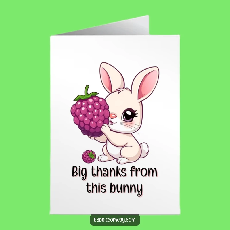 Funny Free Printable Thank You Card: Curious Rabbit Thanks, DIY Gift
