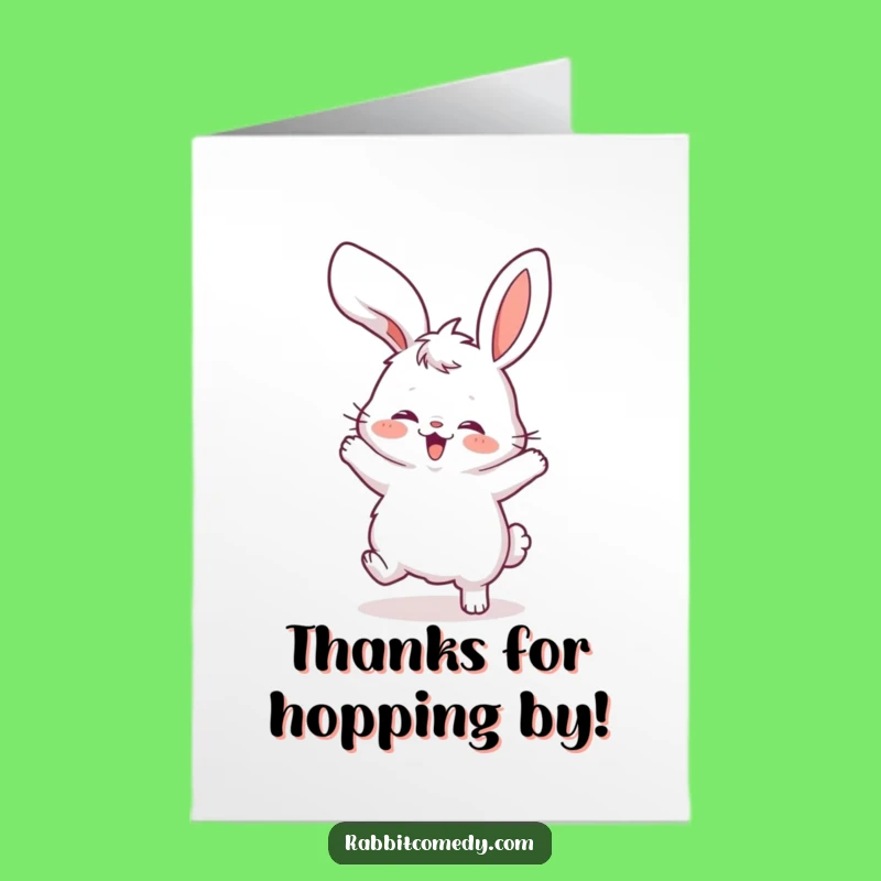 Funny Free Printable Thank You Card: Silly Rabbit - Grateful Downloadable Surprise