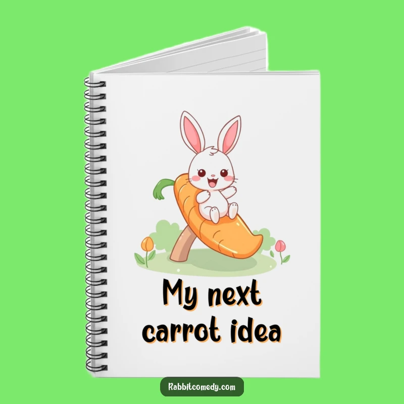 Funny Giddy Rabbit Carrot Slide Notebook: Hilarious Journal and Gift for Writers