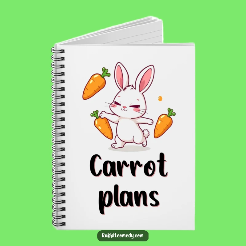 Funny Juggling Rabbit Notebook - Jot Down Your Focused Ideas