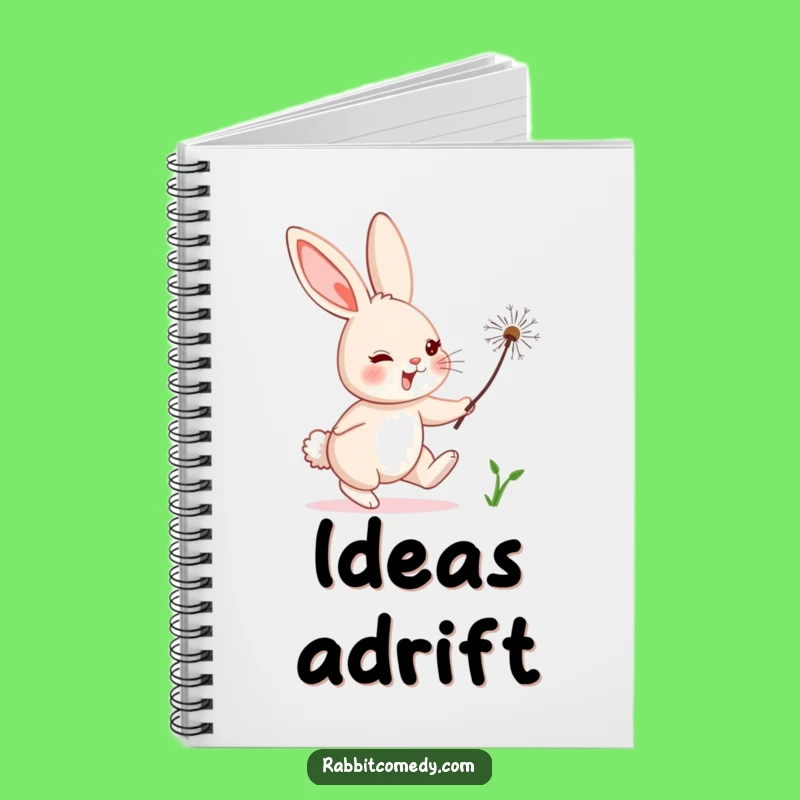 Funny Rabbit Dandelion Notebook: Jot Down Chase Ideas