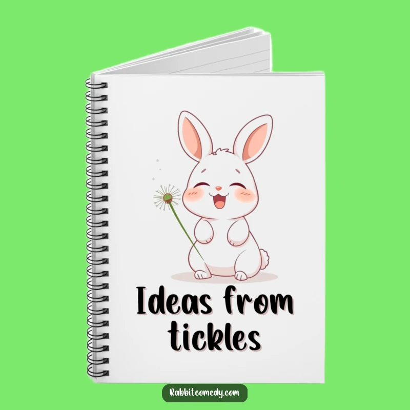 Funny Rabbit Notebook: Dandelion Tickle Journal for Ideas & Laughs