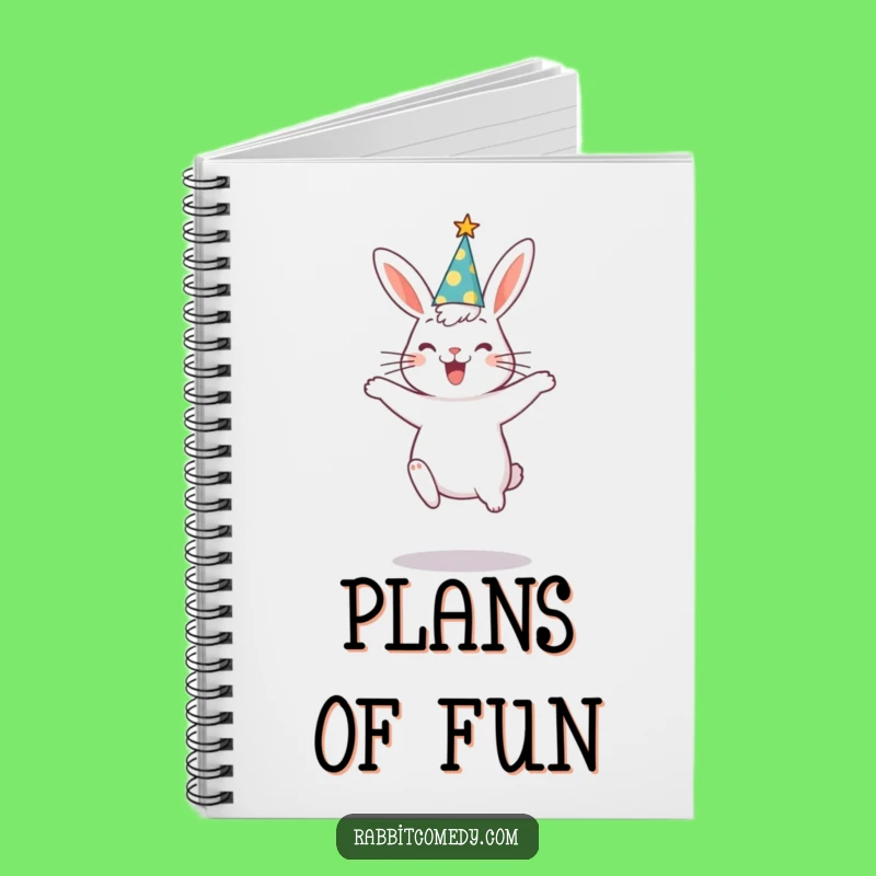 Funny Rabbit Party Notebook: Jot Down Ideas with Festive Flair