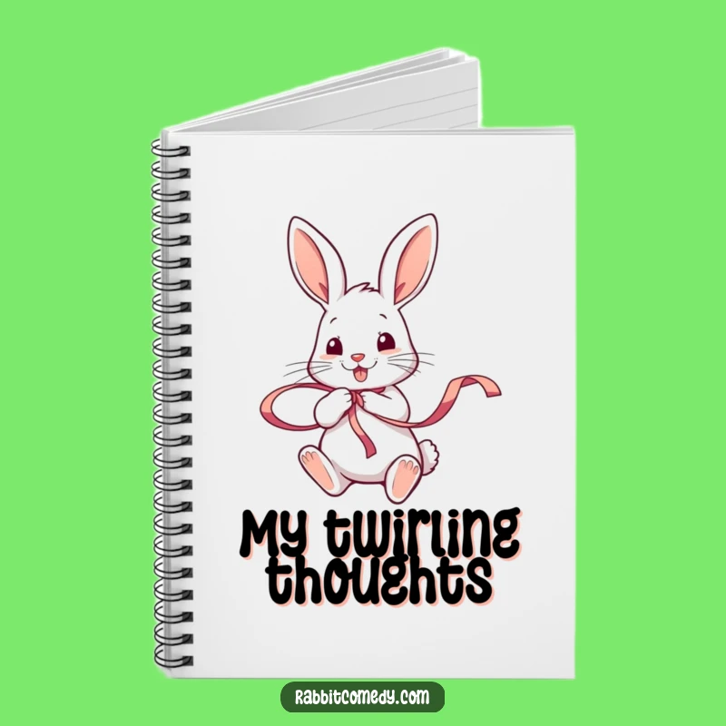 Funny Rabbit Ribbon Twirl Notebook: Joyful & Hilarious Journal Gift