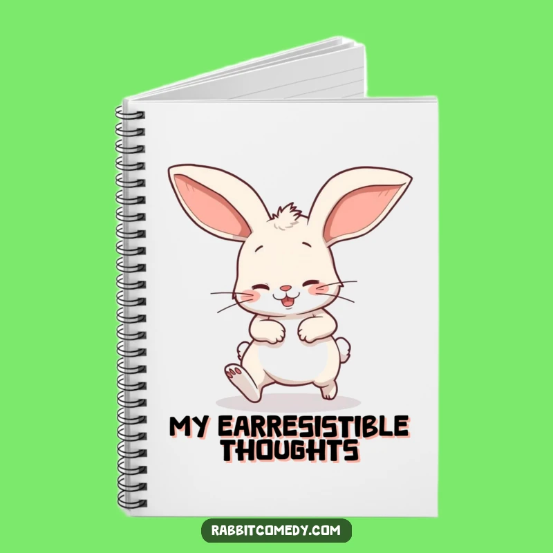 Funny Stumbling Rabbit Notebook: Playful Floppy Ear Cartoon Journal Gift