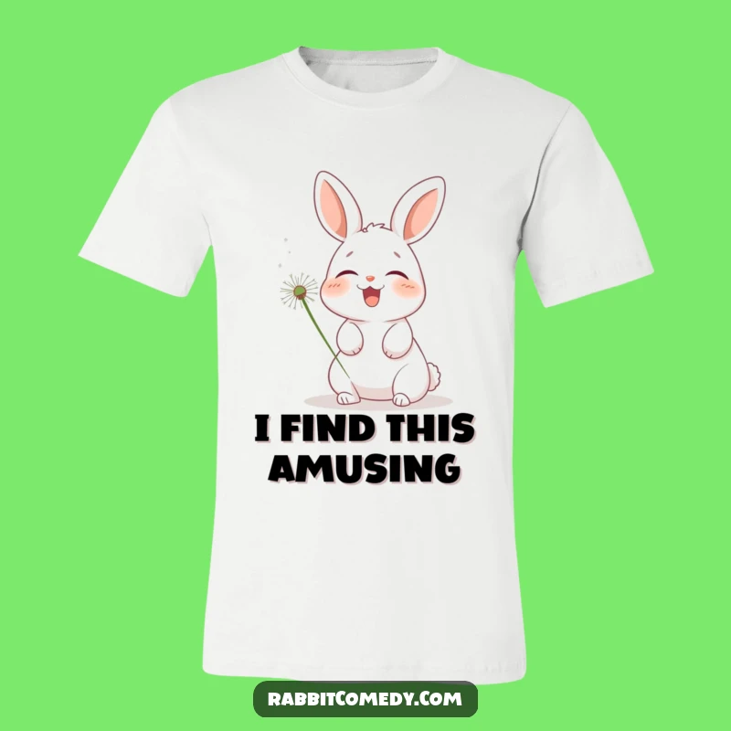 Funny Giggling Rabbit T-Shirt: Adorable & Hilarious Tee for Bunny Fans