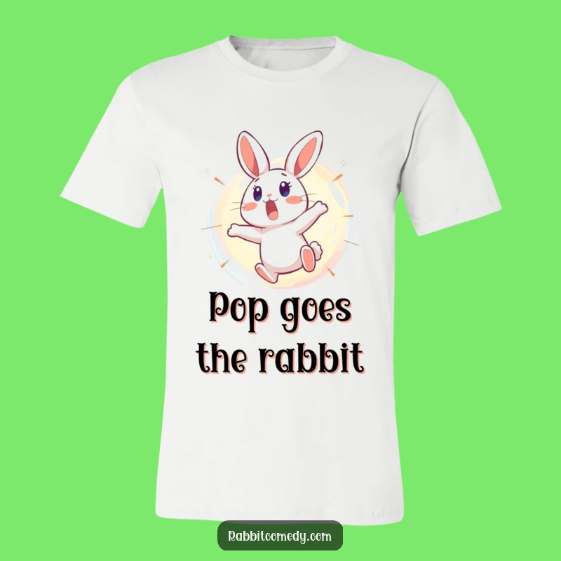 Funny Surprised Rabbit Bubble T-Shirt: Wear Your Shocking Style!
