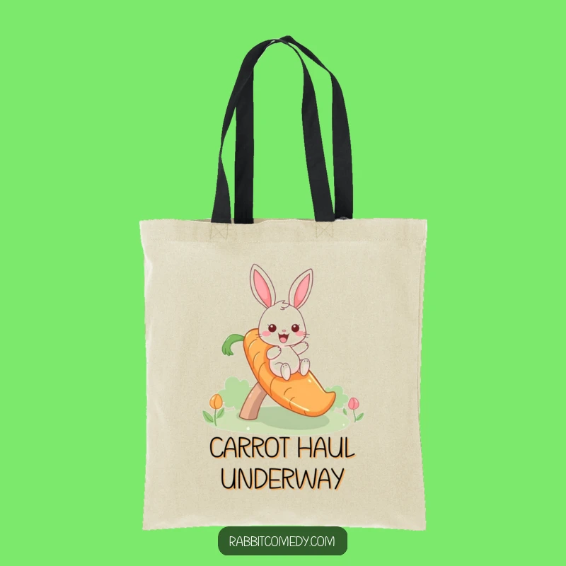Funny Giddy Rabbit Carrot Slide Tote Bag: Stylish and Hilarious Gift Idea